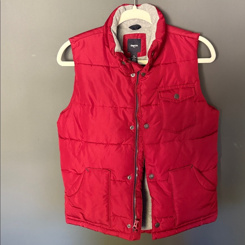 GAP Kids Large maroon Puffer Vest